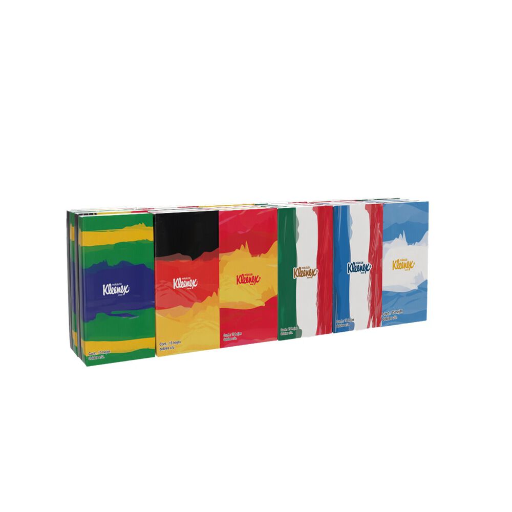 Pa&ntilde;uelos Faciales Sella Pack Kleenex 24 piezas / 15 hojas image number 1
